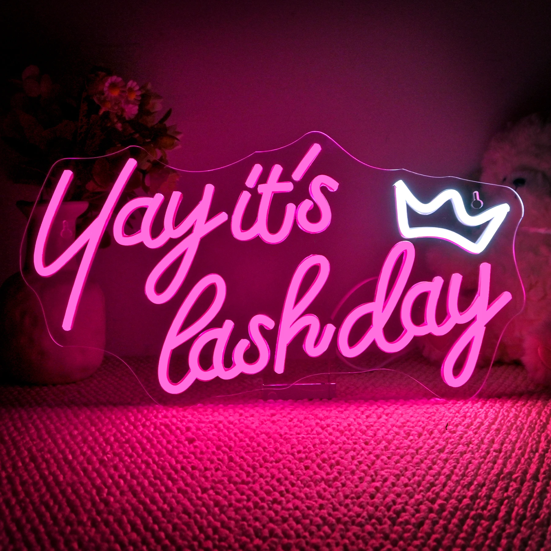 Yay It‘s Lash Day Neon Sign Led Lash Neon Sign Wall Decor for Beauty Room Nails Hair Bar Great Gifts for Lash Techs Girls
Yay It‘s Lash Day Neon Sign Led Lash Neon Sign Wall Decor for Beauty Room Nails Hair Bar Great Gifts for Lash Techs Girls