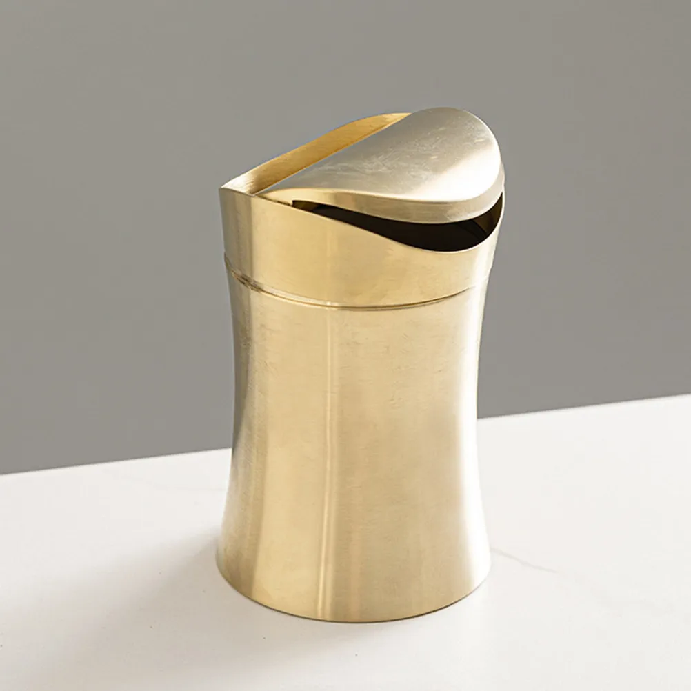 Small Stainless Steel Desktop Trash Can Lidded Mini Garbage Bin for Office Kitchen Bathroom Countertop Tabletop Trashcan
Small Stainless Steel Desktop Trash Can Lidded Mini Garbage Bin for Office Kitchen Bathroom Countertop Tabletop Trashcan