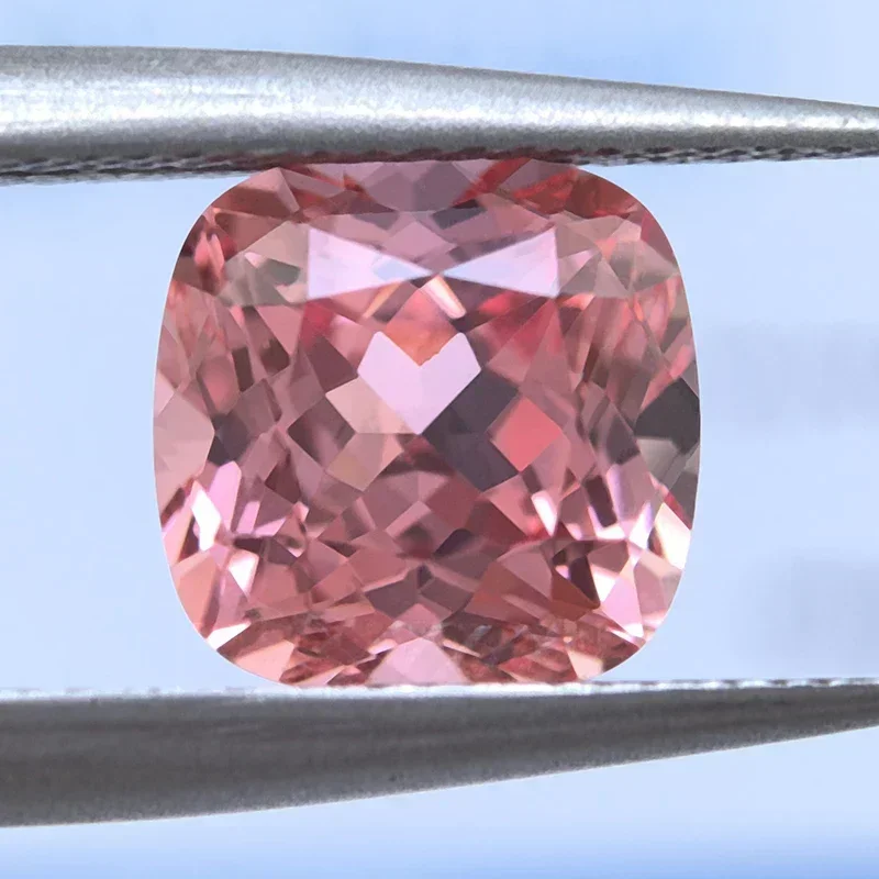 Lab Grown Padparadscha Square Cushion Shape Red Lotus Color Gemstone For Charms Diy Jewelry Making Selectable AGL Certificate
Lab Grown Padparadscha Square Cushion Shape Red Lotus Color Gemstone For Charms Diy Jewelry Making Selectable AGL Certificate