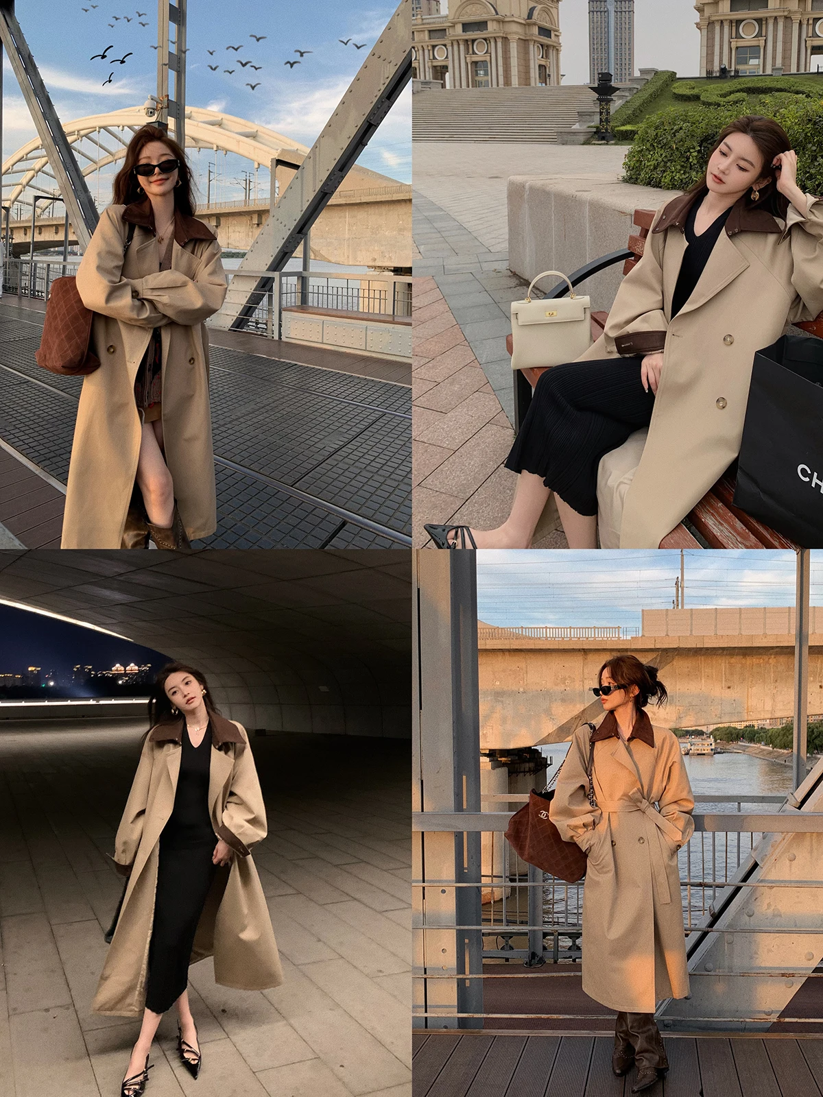 Autumn New Sle chu Windbreaker Jaet Women's Casual Drapey Khaki Color Briti Sle Long Coat Mianmao Faionable
Autumn New Sle chu Windbreaker Jaet Women's Casual Drapey Khaki Color Briti Sle Long Coat Mianmao Faionable