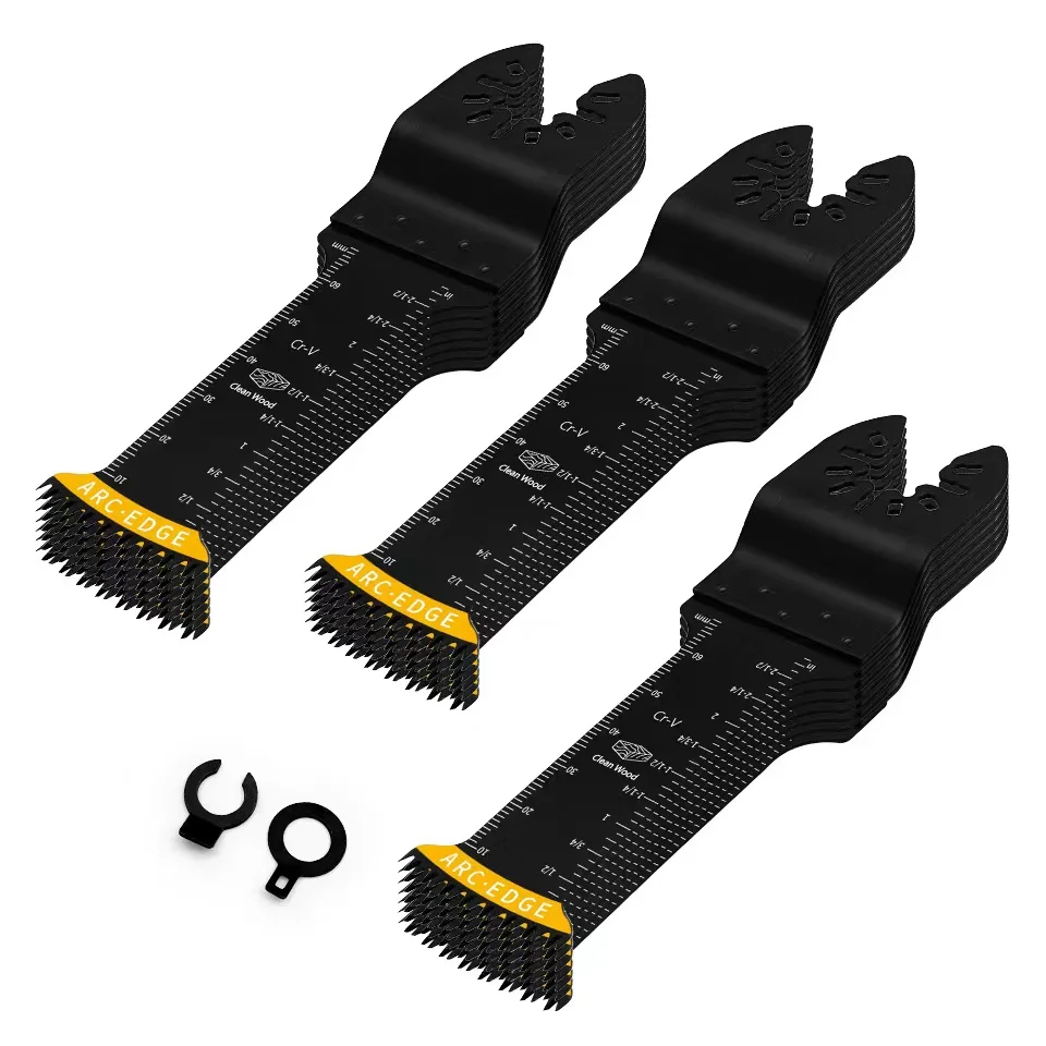 20PCS Arc Edge Oscillating Saw Blades Extra-Long Japanese Tooth Curved Edge Multitool Blade Set Efficient Cut For wood,plastic
20PCS Arc Edge Oscillating Saw Blades Extra-Long Japanese Tooth Curved Edge Multitool Blade Set Efficient Cut For wood,plastic