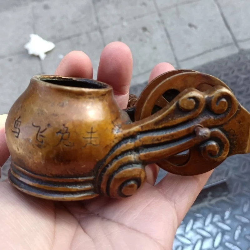 Vintage Old Style Line Drawing Ink Bottle Pure Copper Brass Line Bottle Construction Site Carpenter Tools Copperware Old Items D
Vintage Old Style Line Drawing Ink Bottle Pure Copper Brass Line Bottle Construction Site Carpenter Tools Copperware Old Items D
