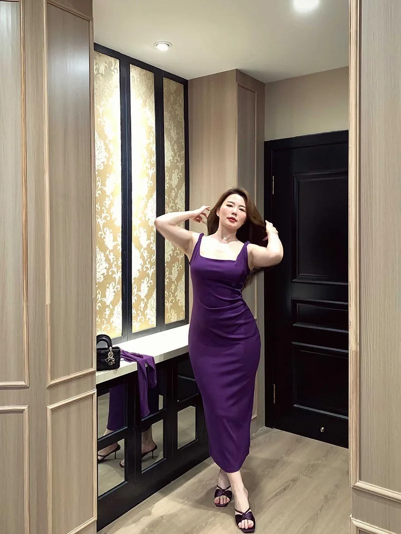 Mole Large Size Summer New Set Strap Dress Sexy Purple Unique Knitted Long Dress Sweet Style High Waist A-Line Skirt Casual Wear
Mole Large Size Summer New Set Strap Dress Sexy Purple Unique Knitted Long Dress Sweet Style High Waist A-Line Skirt Casual Wear