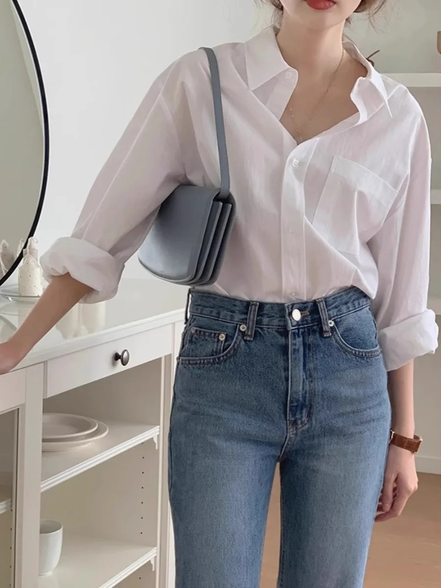 Long Sleeve Shirts Womens Striped Patchwork Slim Fit Turn Down Collar Feminine Minimalist Youthful Elegant Daily Wear
Long Sleeve Shirts Womens Striped Patchwork Slim Fit Turn Down Collar Feminine Minimalist Youthful Elegant Daily Wear