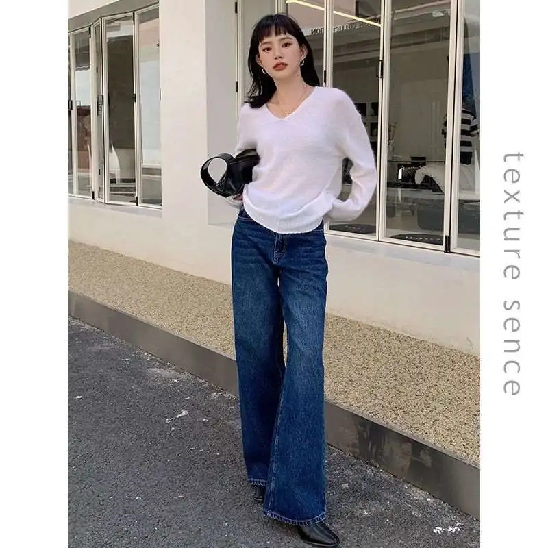 Autumn Winter New Sle Vertical Mop Straight Pants High Waist PU Leather Jeans Women's Cleanfit High Elastici Straight Leg...
Autumn Winter New Sle Vertical Mop Straight Pants High Waist PU Leather Jeans Women's Cleanfit High Elastici Straight Leg...