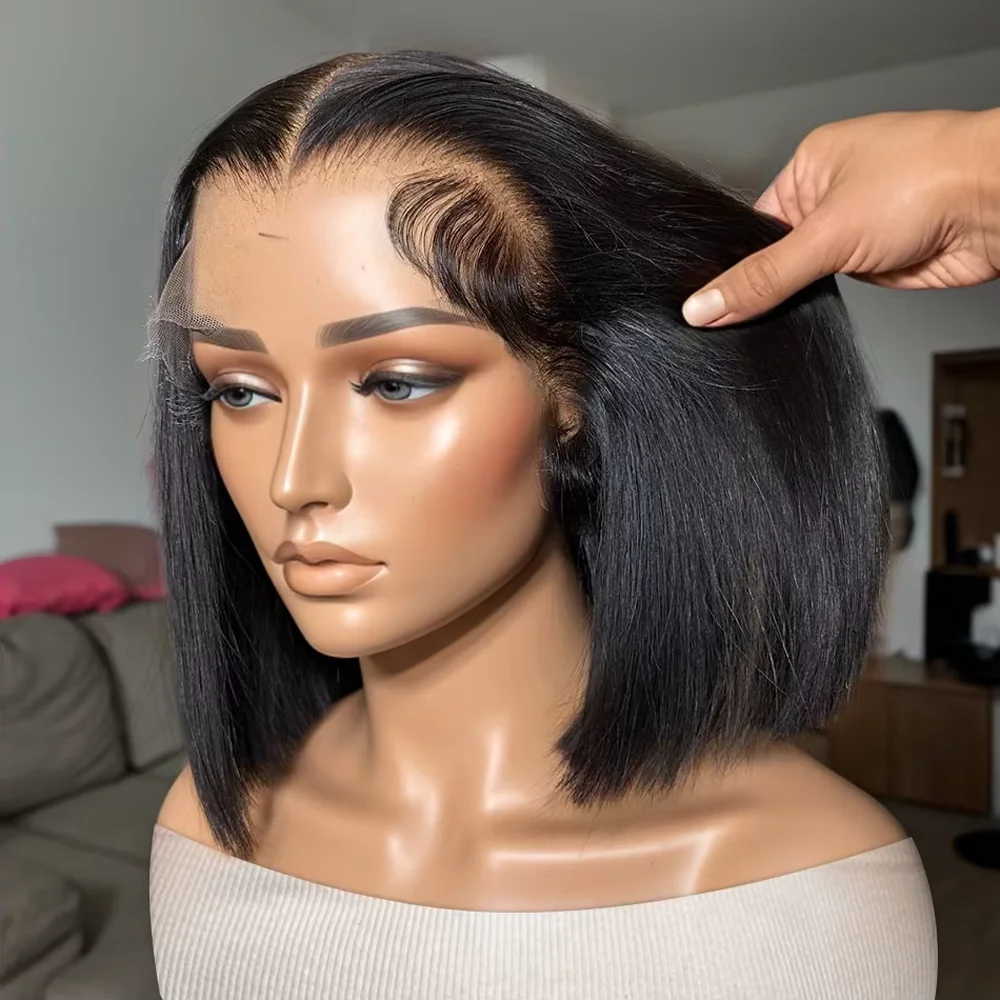 Bob Wig Human Hair 13x4 Transparent Lace Frontal Wig Straight Human Hair Wig Pre Plucked 100% Human Hair Bob Wig For Women
Bob Wig Human Hair 13x4 Transparent Lace Frontal Wig Straight Human Hair Wig Pre Plucked 100% Human Hair Bob Wig For Women