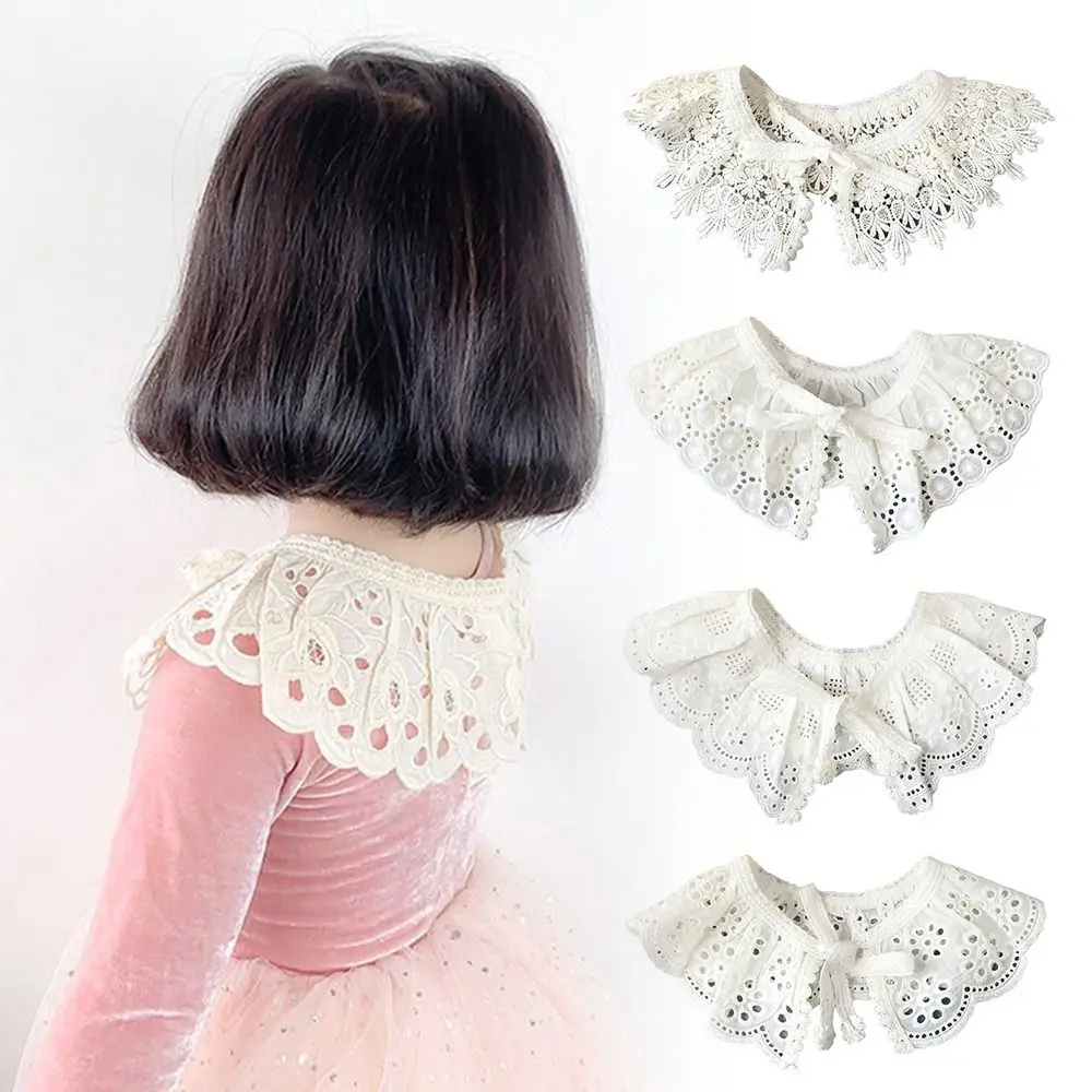 Detachable Kids Girls Lace Scarf Shawl Hollow Embroidered 3-8Y Neckwear with Shoulder Straps Baby Children Fake Collar
Detachable Kids Girls Lace Scarf Shawl Hollow Embroidered 3-8Y Neckwear with Shoulder Straps Baby Children Fake Collar