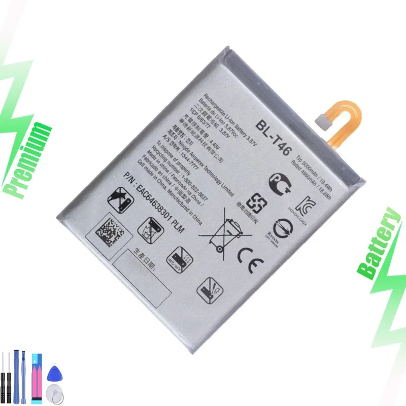 For V60 ThinQ BL-T46 Battery Replacement LM-V600TM High Capacity 5000mAh-
For V60 ThinQ BL-T46 Battery Replacement LM-V600TM High Capacity 5000mAh-