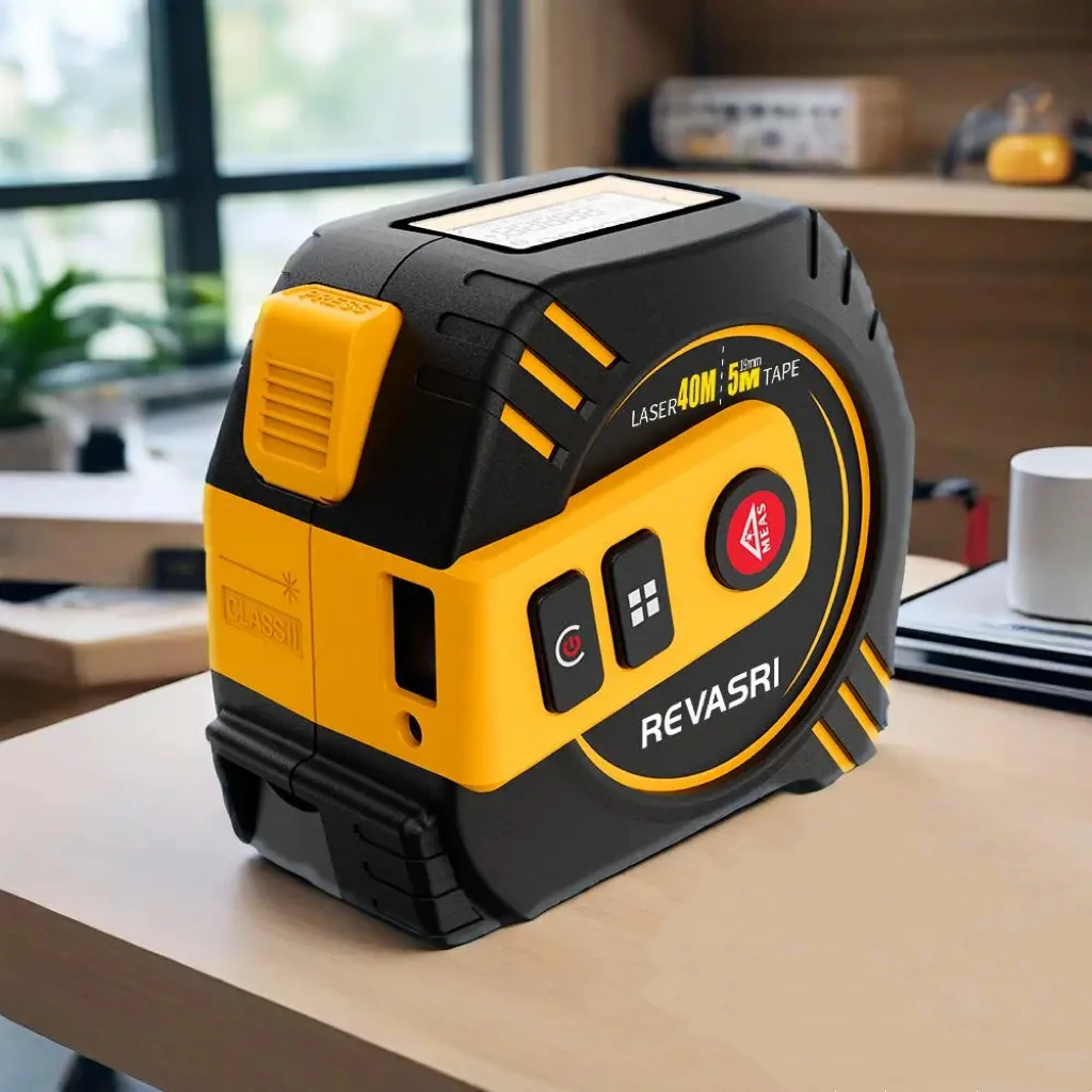 REVASRI 2 in1 Multifunction Laser Rangefinder Rechargeable 40m with 5m Tape LCD Display with Backlight Laser Tape Measure
REVASRI 2 in1 Multifunction Laser Rangefinder Rechargeable 40m with 5m Tape LCD Display with Backlight Laser Tape Measure