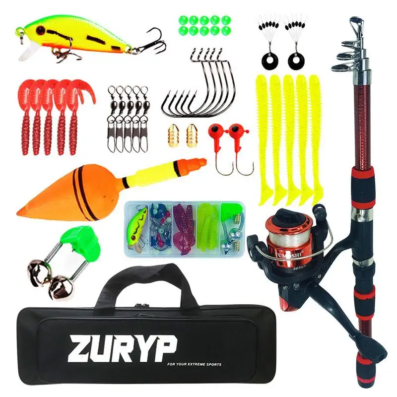 Telescopic Kids Fishing Combo Rod And Reel Portable Fishing Gear Set With Fishing Line Carry Bag For Beginner Kids Fishing Pole
Telescopic Kids Fishing Combo Rod And Reel Portable Fishing Gear Set With Fishing Line Carry Bag For Beginner Kids Fishing Pole