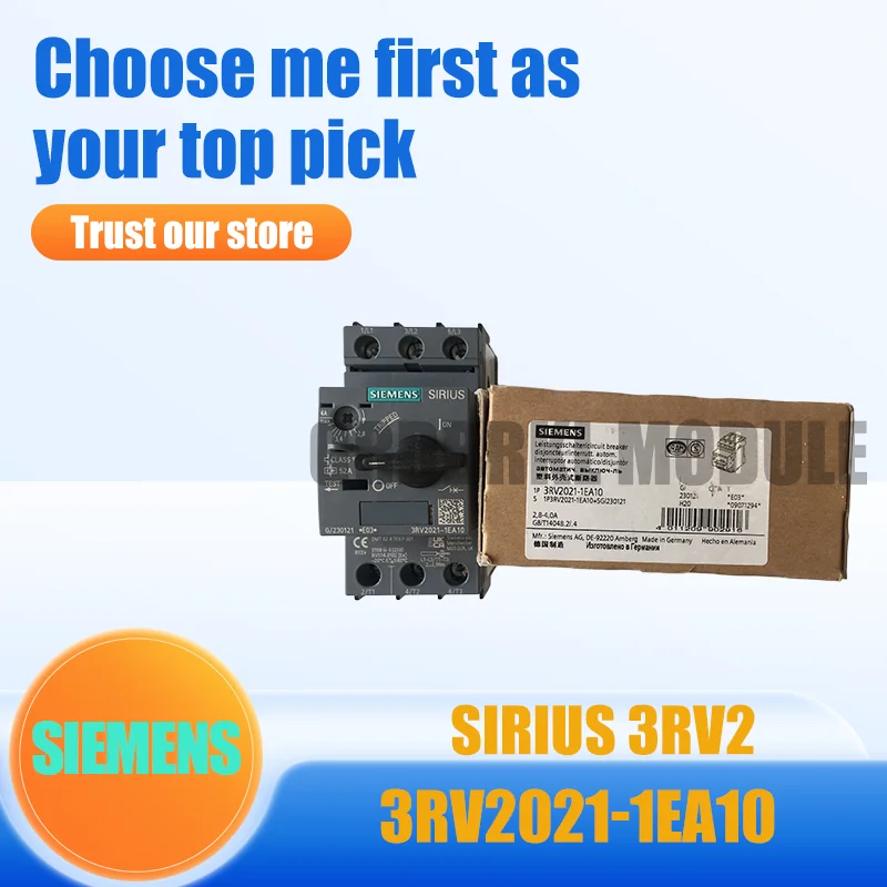 New Original SIEMENS 3RV2021-1EA10 Motor Protection Circuit Breaker 2.8-4A
New Original SIEMENS 3RV2021-1EA10 Motor Protection Circuit Breaker 2.8-4A
