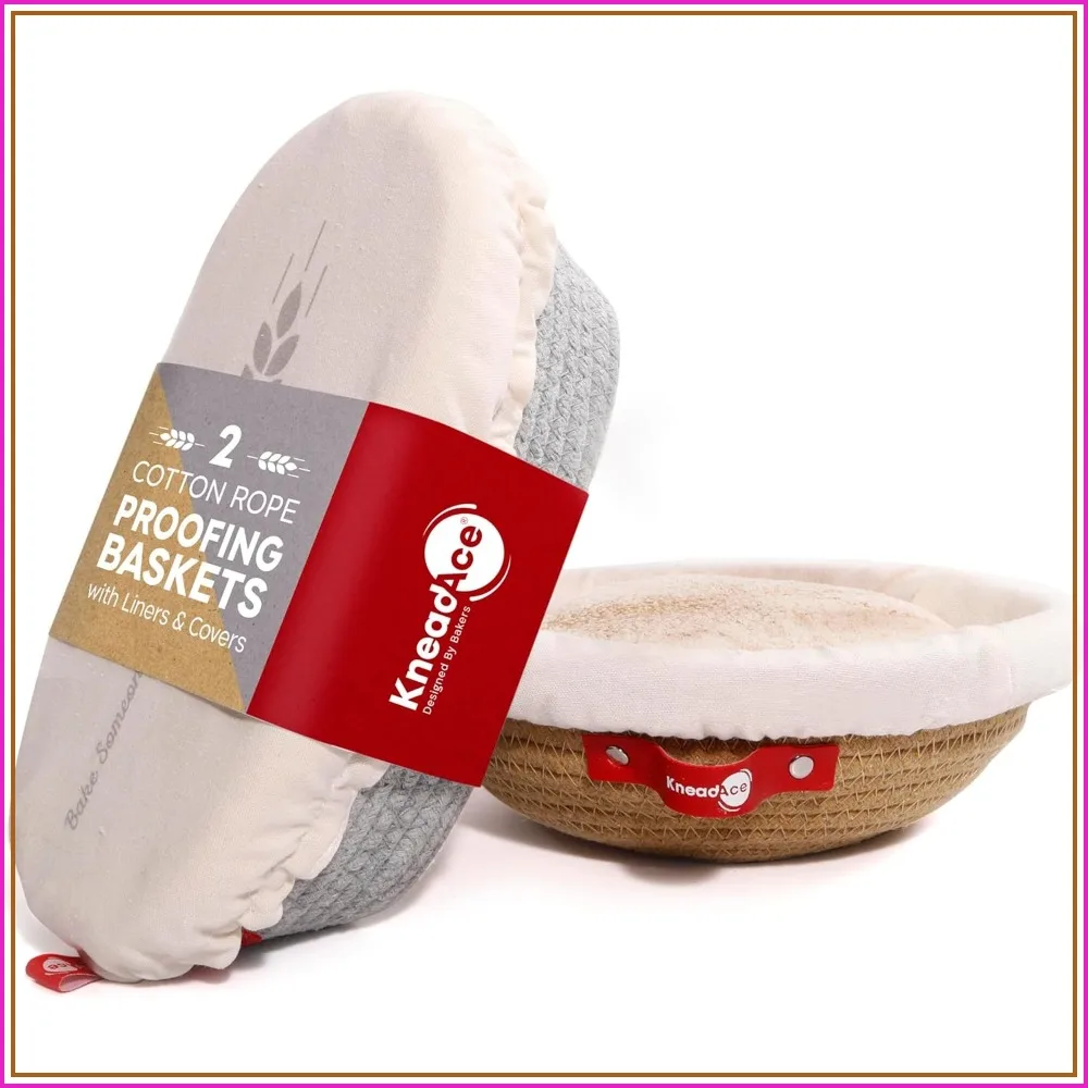 Oval & Round Bread Proofing Baskets with Liners and Covers for Artisan Sourdough Baking
Oval & Round Bread Proofing Baskets with Liners and Covers for Artisan Sourdough Baking