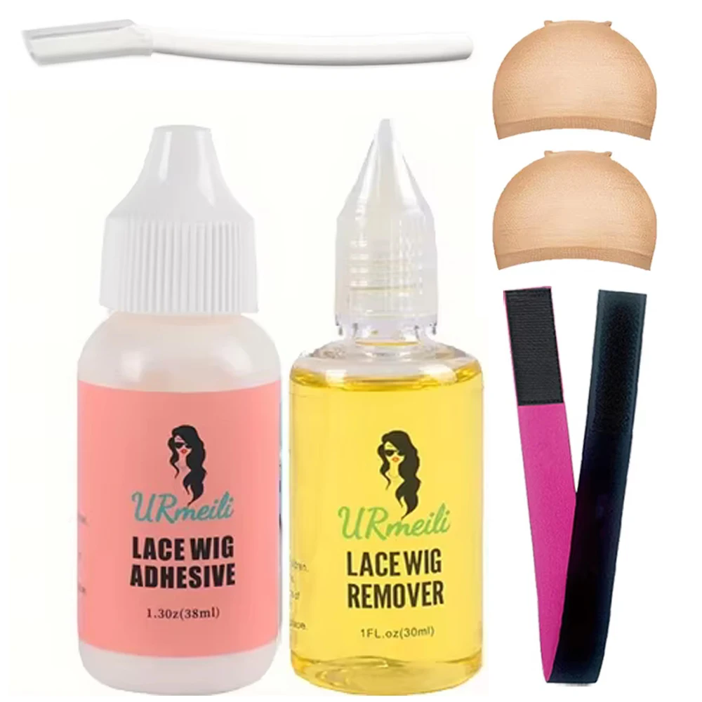 6PC Wig Glue for Front Lace Wig Install Kit with Adhesive Remover, Melting Band, Stocking Caps, Strong Hold Lace Front Glue
6PC Wig Glue for Front Lace Wig Install Kit with Adhesive Remover, Melting Band, Stocking Caps, Strong Hold Lace Front Glue