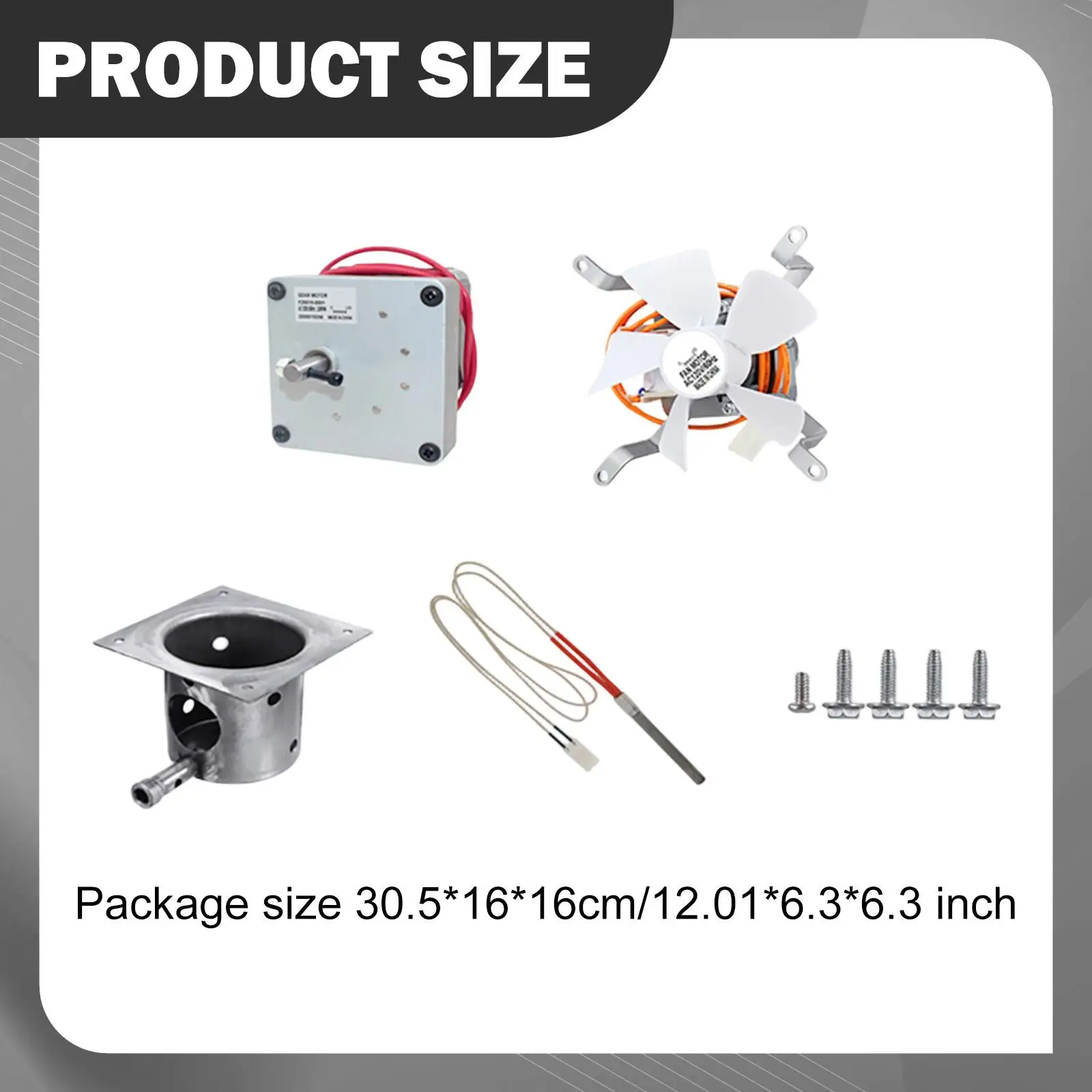 Heavy Duty Fire Burn Pot Replacement Grill Parts with Motor Ignitor Fan and Screws for Outdoor BBQ Upgrade
Heavy Duty Fire Burn Pot Replacement Grill Parts with Motor Ignitor Fan and Screws for Outdoor BBQ Upgrade