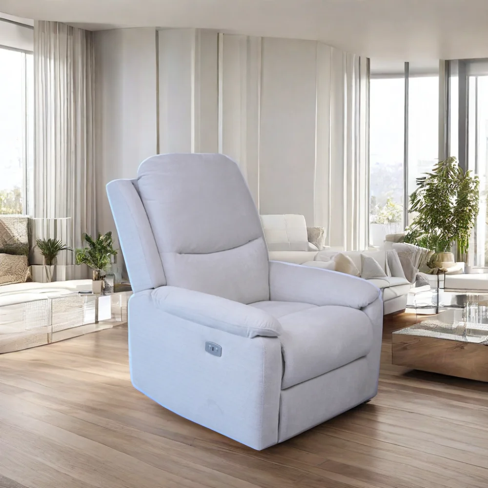 Home Furniture White Sofa Fashion Microfiber Fabric Living Room Armchair Electric Functional Sofa
Home Furniture White Sofa Fashion Microfiber Fabric Living Room Armchair Electric Functional Sofa