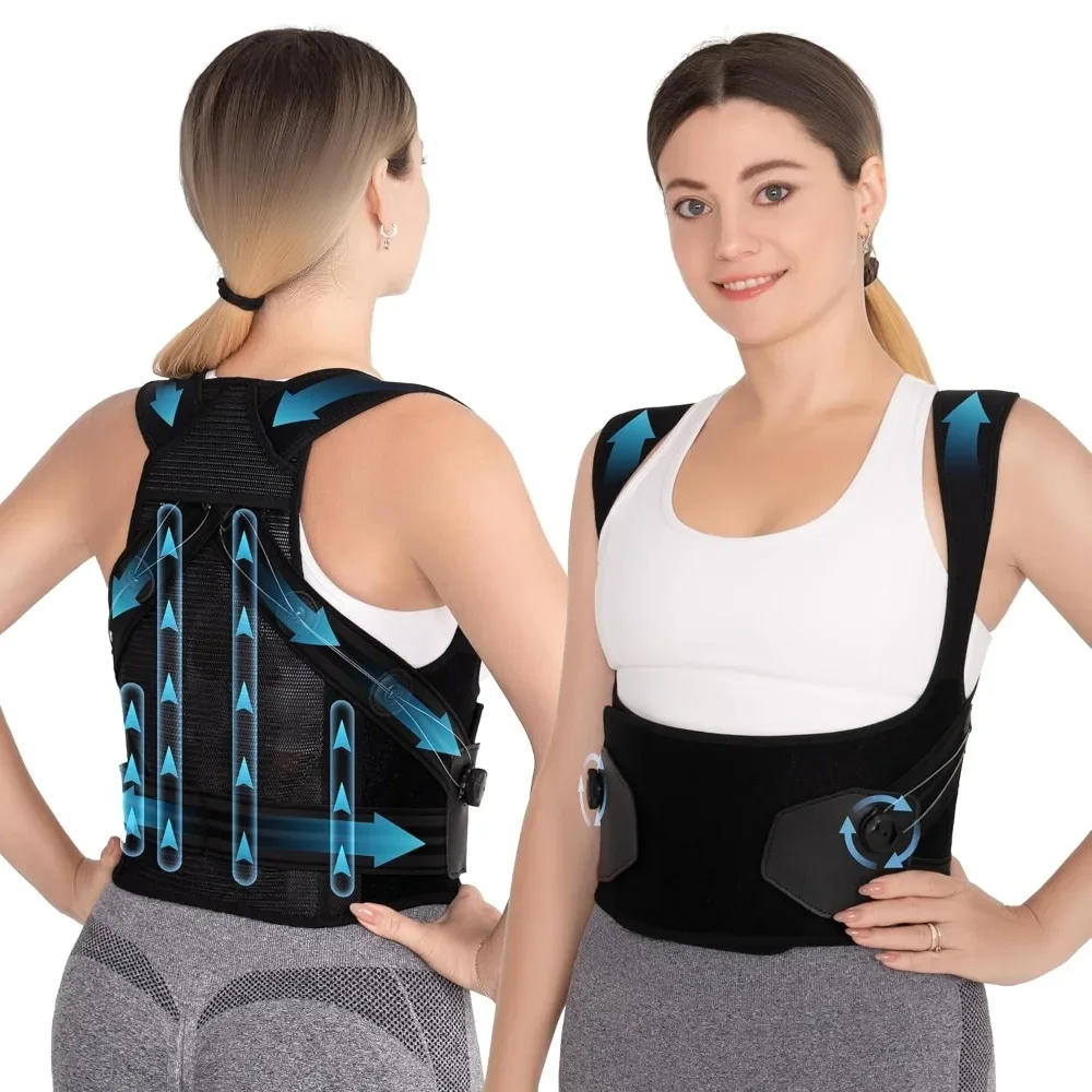Full Back Support with Knob and Wire Adjustment Design, Back Pain Relief, Scoliosis and Hunchback Correction
Full Back Support with Knob and Wire Adjustment Design, Back Pain Relief, Scoliosis and Hunchback Correction