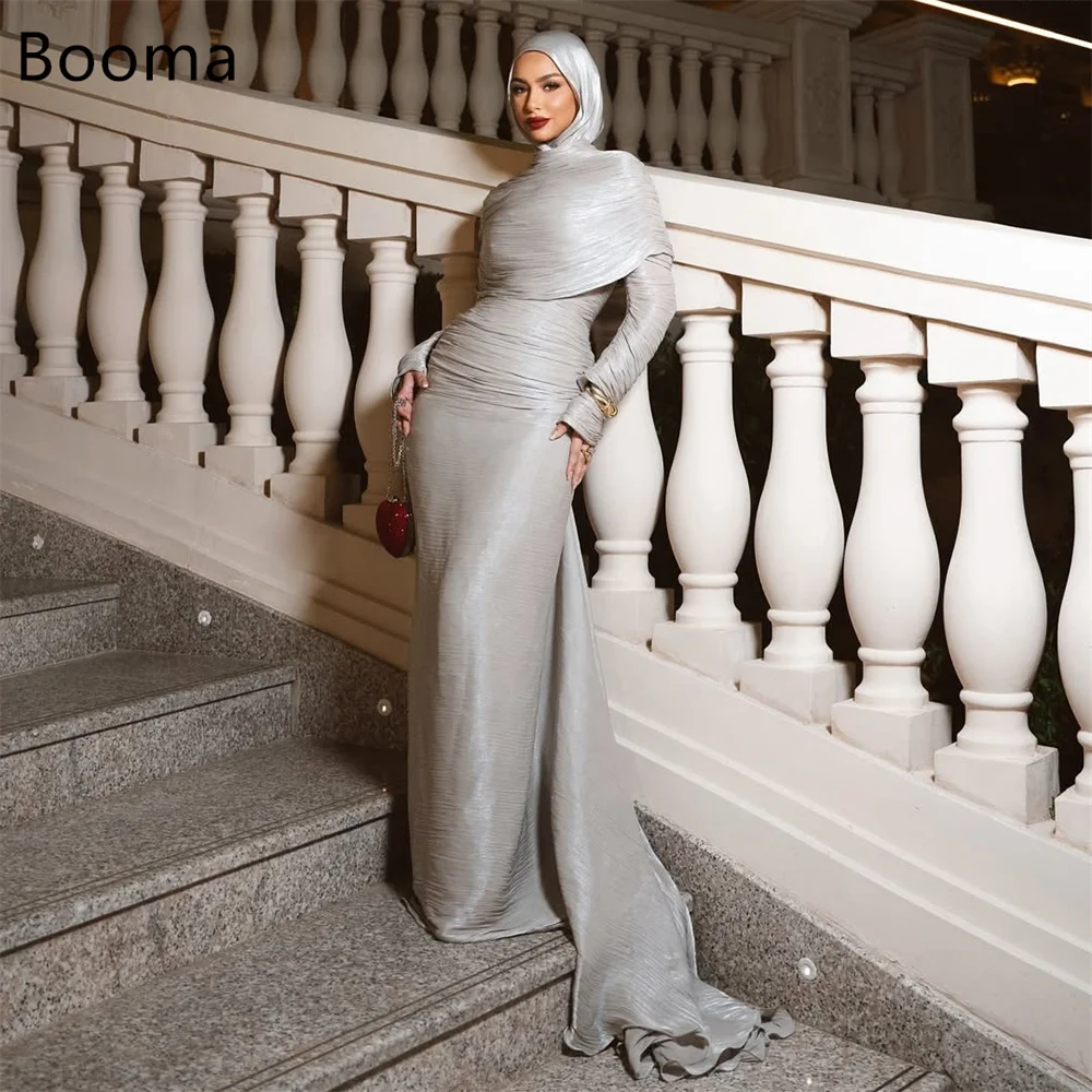 Booma Elegant Mermaid Full-Sleeve Pleat Dresses Formal Party Gowns for Women Prom Gown فساتين سهرة Customize 2025
Booma Elegant Mermaid Full-Sleeve Pleat Dresses Formal Party Gowns for Women Prom Gown فساتين سهرة Customize 2025