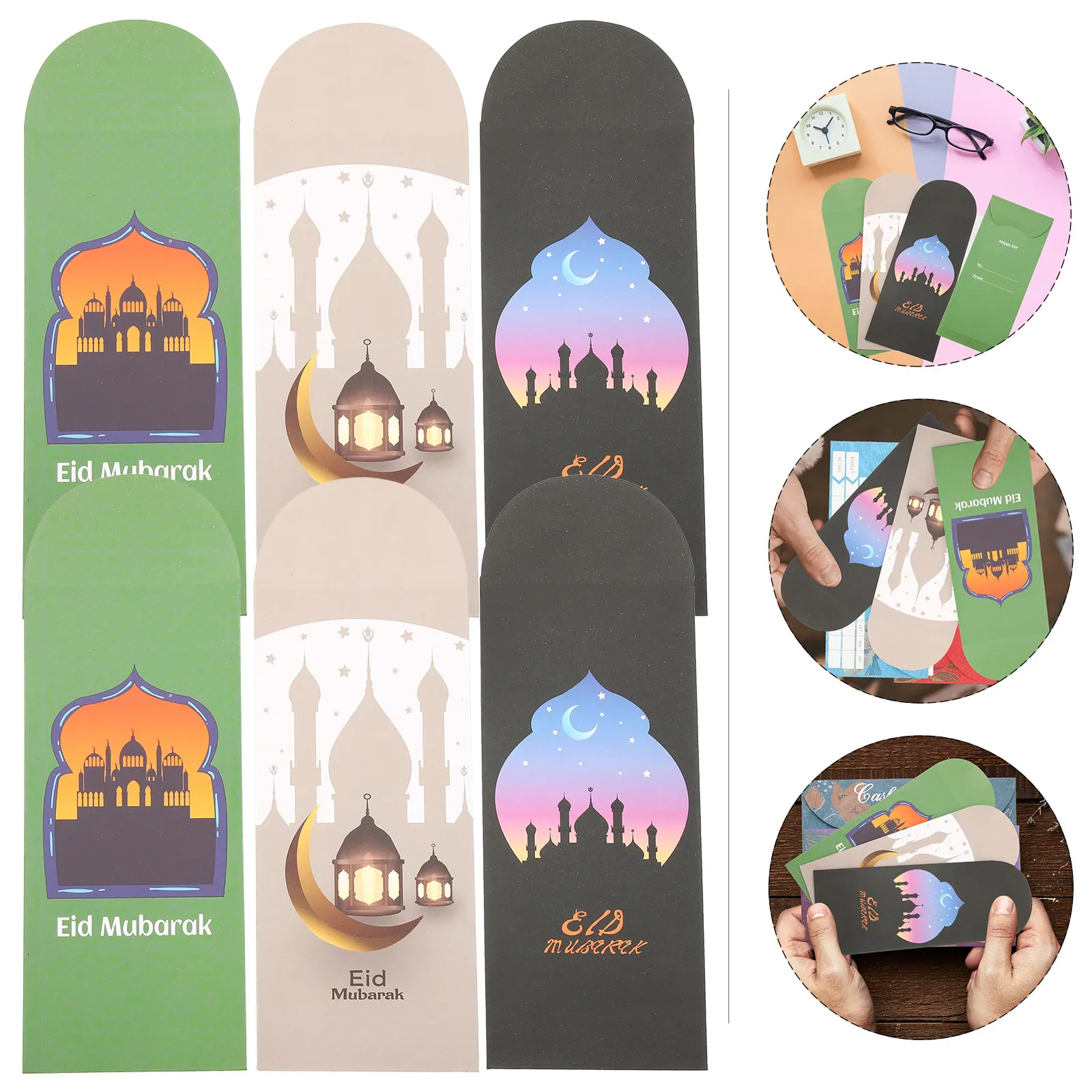 18Pcs Eid Mubarak Envelopes Ramadan Paper Envelopes Money Gift Card Holder Decorative Muslim Festival Cash Packaging Bags Party
18Pcs Eid Mubarak Envelopes Ramadan Paper Envelopes Money Gift Card Holder Decorative Muslim Festival Cash Packaging Bags Party