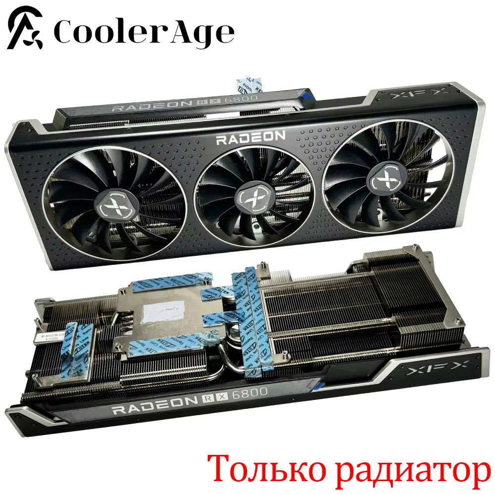For XFX RADEON RX 6800 Video Card Heatsink 87MM CF9015U12D 95MM CF1015U12D RX6800 Graphics Card Cooling Heat Sink
For XFX RADEON RX 6800 Video Card Heatsink 87MM CF9015U12D 95MM CF1015U12D RX6800 Graphics Card Cooling Heat Sink