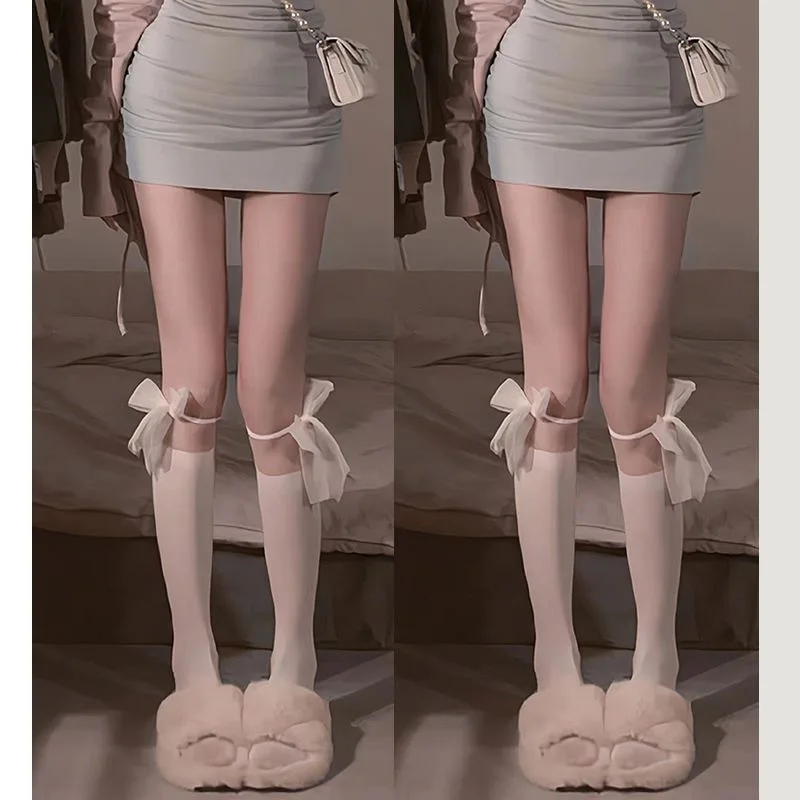 White Jk Lace Stockings With Patchwork Medium Length Socks Children's Spring Summer Thin White Stockings Bow Lolita Calf Socks
White Jk Lace Stockings With Patchwork Medium Length Socks Children's Spring Summer Thin White Stockings Bow Lolita Calf Socks