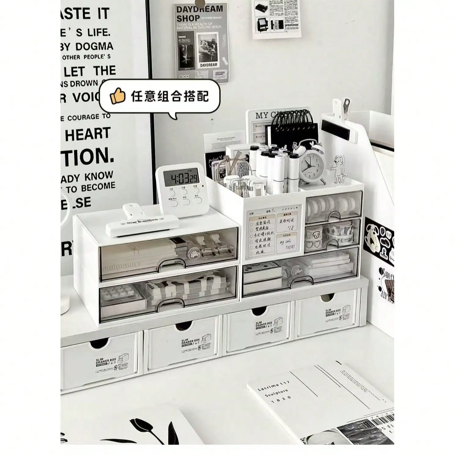 Multi-Piece Desk Drawer Organizer Box, ABS+PS Material Multi-Compartment Stationery & Miscellaneous Storage Box, Suitable For Desk, Office, All Seasons, Easily Create A Tidy And Organized Study/Work Experience
Multi-Piece Desk Drawer Organizer Box, ABS+PS Material Multi-Compartment Stationery & Miscellaneous Storage Box, Suitable For Desk, Office, All Seasons, Easily Create A Tidy And Organized Study/Work Experience