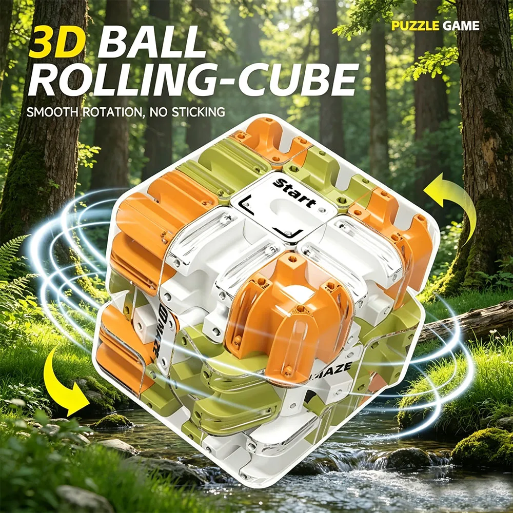 3D Maze Magic Cube Fidgeting Toys Kids Labyrinth Creative Puzzle Intelligence Cube Logical Thinking Anti Stress Educational Toys
3D Maze Magic Cube Fidgeting Toys Kids Labyrinth Creative Puzzle Intelligence Cube Logical Thinking Anti Stress Educational Toys