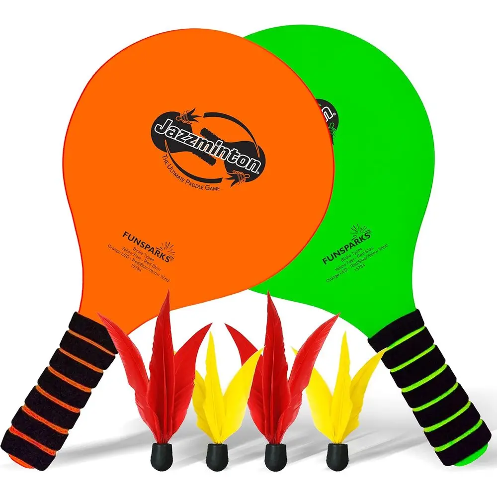 unsparks Paddle Ball Jazzminton Game - All-Season Indoor/Outdoor Racquet Game or Active Play
unsparks Paddle Ball Jazzminton Game - All-Season Indoor/Outdoor Racquet Game or Active Play