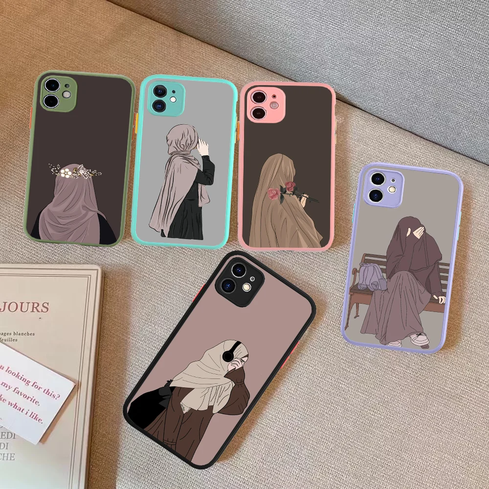Muslim Arabic Hijab Girl Phone Case For IPhone 14 11 12 13 Mini Pro Max 8 7 Plus X XR XS MAX Translucent Matte Cover
Muslim Arabic Hijab Girl Phone Case For IPhone 14 11 12 13 Mini Pro Max 8 7 Plus X XR XS MAX Translucent Matte Cover