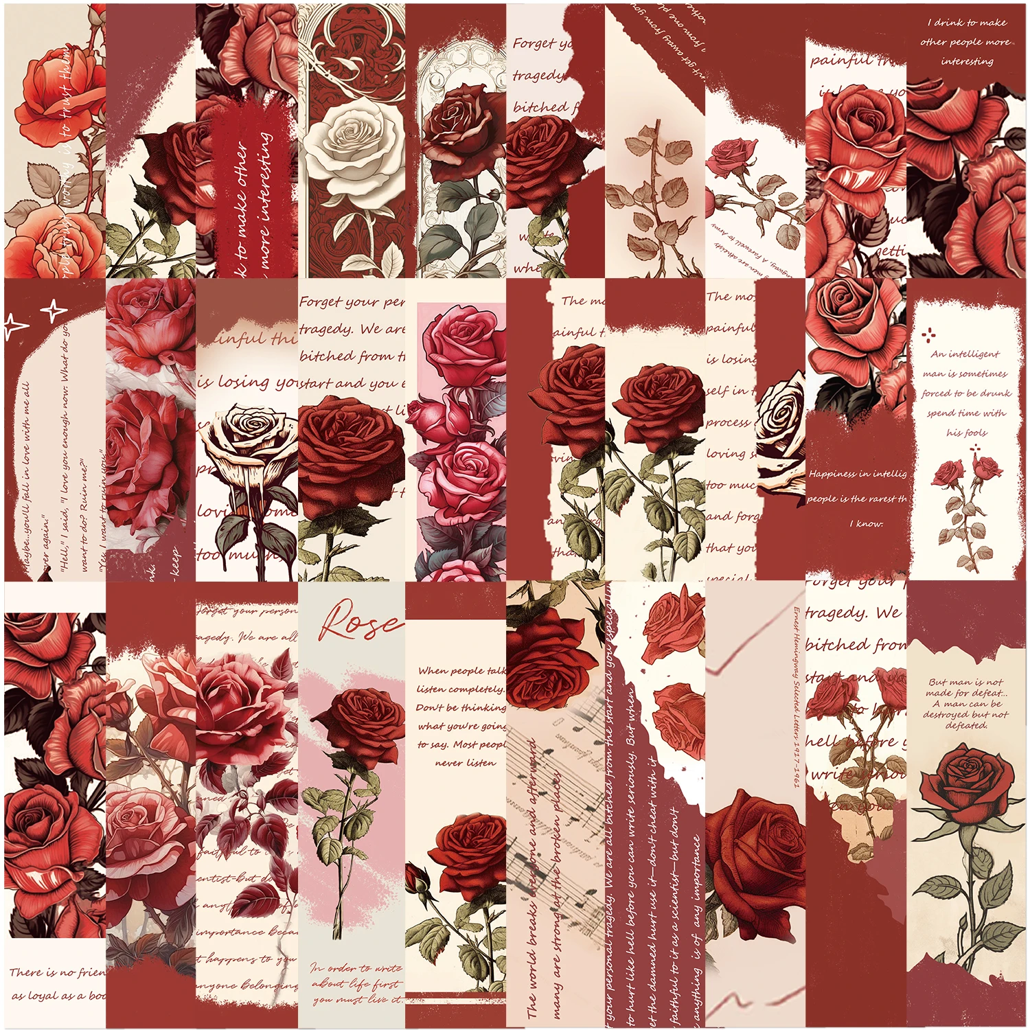 30 шт., закладка с розой и бабочкой, мультяшные аксессуары, украшение для печати, эстетическая отметка, винтажный бар, прочная канцелярская закладка
30 шт., закладка с розой и бабочкой, мультяшные аксессуары, украшение для печати, эстетическая отметка, винтажный бар, прочная канцелярская закладка