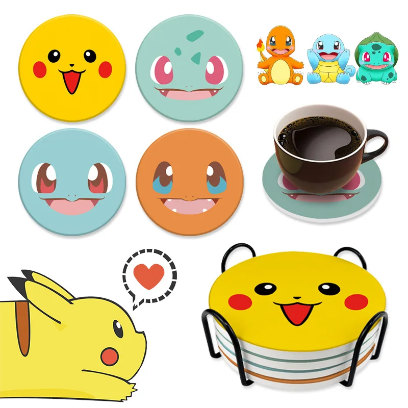 4Pcs Set Pikachu Gengar Round Cup Mat Coaster Tea Coffee Mug Pad Drinks Holder DIY Tableware Durable Kitchen Decor Home Coaster
4Pcs Set Pikachu Gengar Round Cup Mat Coaster Tea Coffee Mug Pad Drinks Holder DIY Tableware Durable Kitchen Decor Home Coaster