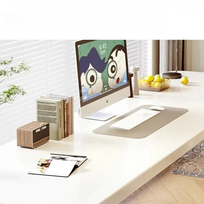 Acrylic desk Double solid wood paint strip table White cream style office computer table Children's study table
Acrylic desk Double solid wood paint strip table White cream style office computer table Children's study table