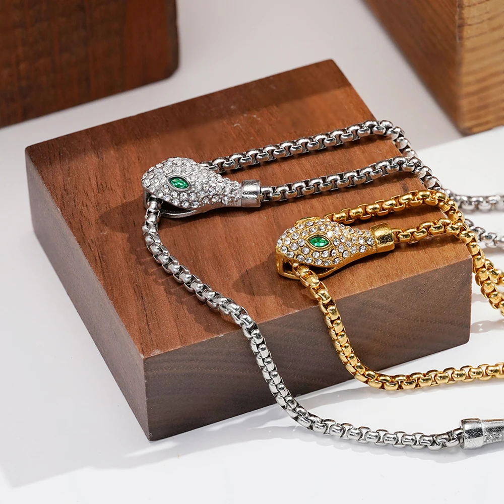 ENFASHION Para Mujer Animal Snake Chain Necklace For Women's Stainless steel 18K Plated Gold Fashion Jewelry Cocktail P253560
ENFASHION Para Mujer Animal Snake Chain Necklace For Women's Stainless steel 18K Plated Gold Fashion Jewelry Cocktail P253560