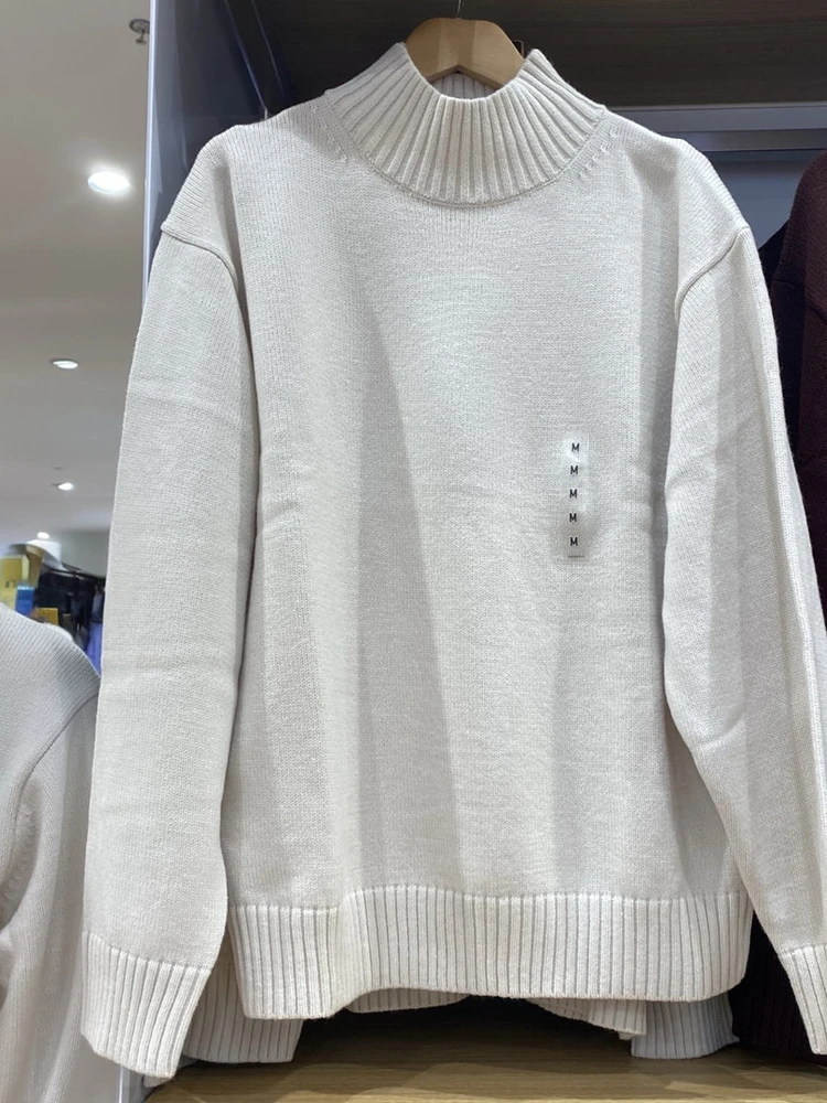 ex Длинный вязаный свитер с высоким воротником све, универсальный пуловер с базовым слоем, осень-зима, новый повседневный свободный крой
ex Длинный вязаный свитер с высоким воротником све, универсальный пуловер с базовым слоем, осень-зима, новый повседневный свободный крой