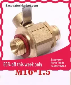 Automobile car Engine oil sump drain valve fuel tank switch Hitachi Kobelco Komatsu Yanmar Hyundai Daewoo Doosan Excavator
Automobile car Engine oil sump drain valve fuel tank switch Hitachi Kobelco Komatsu Yanmar Hyundai Daewoo Doosan Excavator