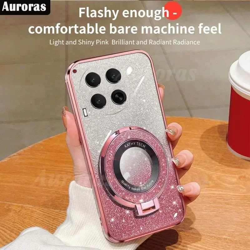 Auroras For Tecno Camon 30 4G Case Glitter Bling Silicone Shockproof Bracket Support Shell For Tecno Camon 30 Pro 5G Back Cover
Auroras For Tecno Camon 30 4G Case Glitter Bling Silicone Shockproof Bracket Support Shell For Tecno Camon 30 Pro 5G Back Cover