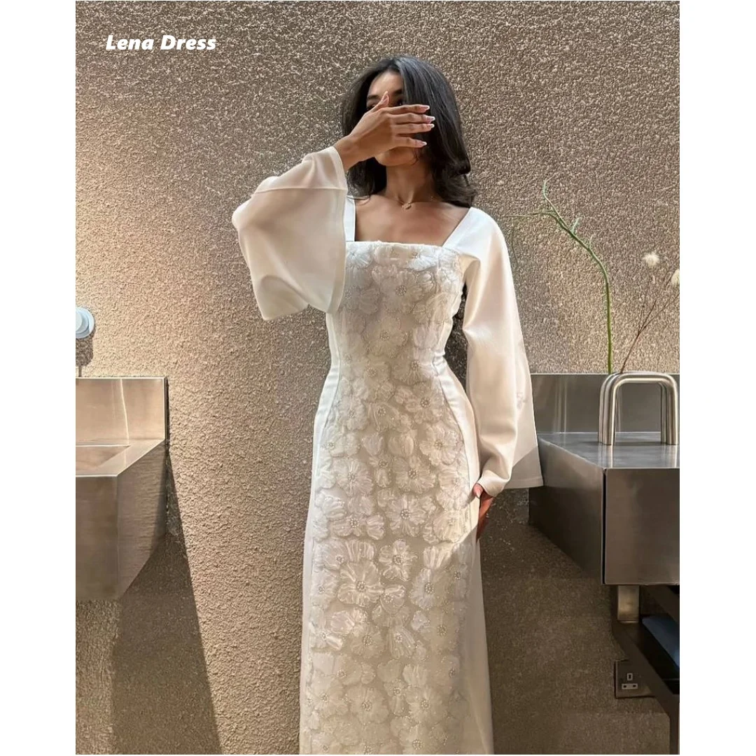 Lena Customized Dress Wedding Long Sleeves Women's Evening Dress Luxury 2025 Dresses Square Collar Flowers Elegant Dresses Woman
Lena Customized Dress Wedding Long Sleeves Women's Evening Dress Luxury 2025 Dresses Square Collar Flowers Elegant Dresses Woman