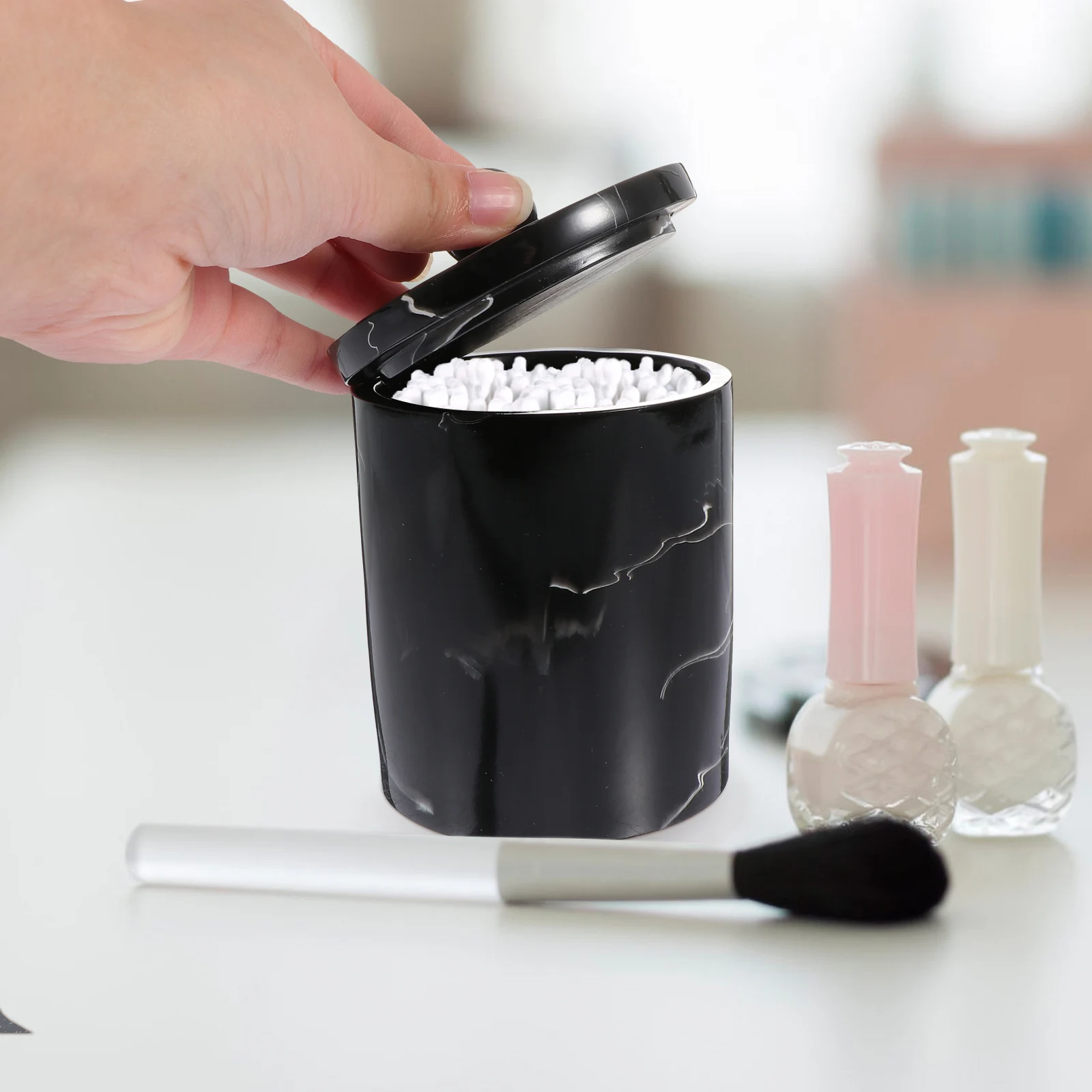 Marble Toothpick Cotton Swab Storage Box White Resin Pad Holder Dustproof Moisture Proof Container House Box Cotton Swab
Marble Toothpick Cotton Swab Storage Box White Resin Pad Holder Dustproof Moisture Proof Container House Box Cotton Swab