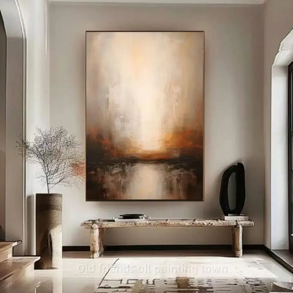 Pure Hand-Painted Abstract Oil Painting On Canvas Thick Oil Texture Gold City Wall Picture Modern Wall Art For Living Room Decor
Pure Hand-Painted Abstract Oil Painting On Canvas Thick Oil Texture Gold City Wall Picture Modern Wall Art For Living Room Decor