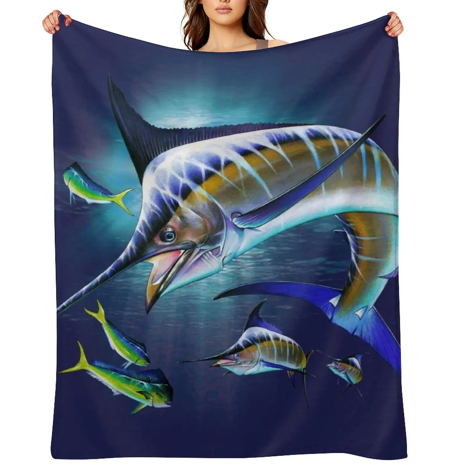 Marlin and Mahi Mahi Throw Blanket Extra Large Throw decorative heavy to sleep For Baby Blankets
Marlin and Mahi Mahi Throw Blanket Extra Large Throw decorative heavy to sleep For Baby Blankets