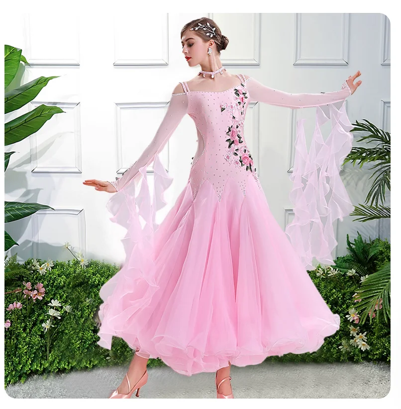 Modern dance dress women's one shoulder sexy backless ballroom dance competition uniform
Modern dance dress women's one shoulder sexy backless ballroom dance competition uniform