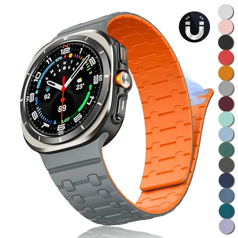 Magnetic Silicone Strap for Samsung Galaxy Watch Ultra 7 47mm Sports Loop Band fo r GALAXY WATCH 47MM ultr a 7 No Gaps Bracelet
Magnetic Silicone Strap for Samsung Galaxy Watch Ultra 7 47mm Sports Loop Band fo r GALAXY WATCH 47MM ultr a 7 No Gaps Bracelet