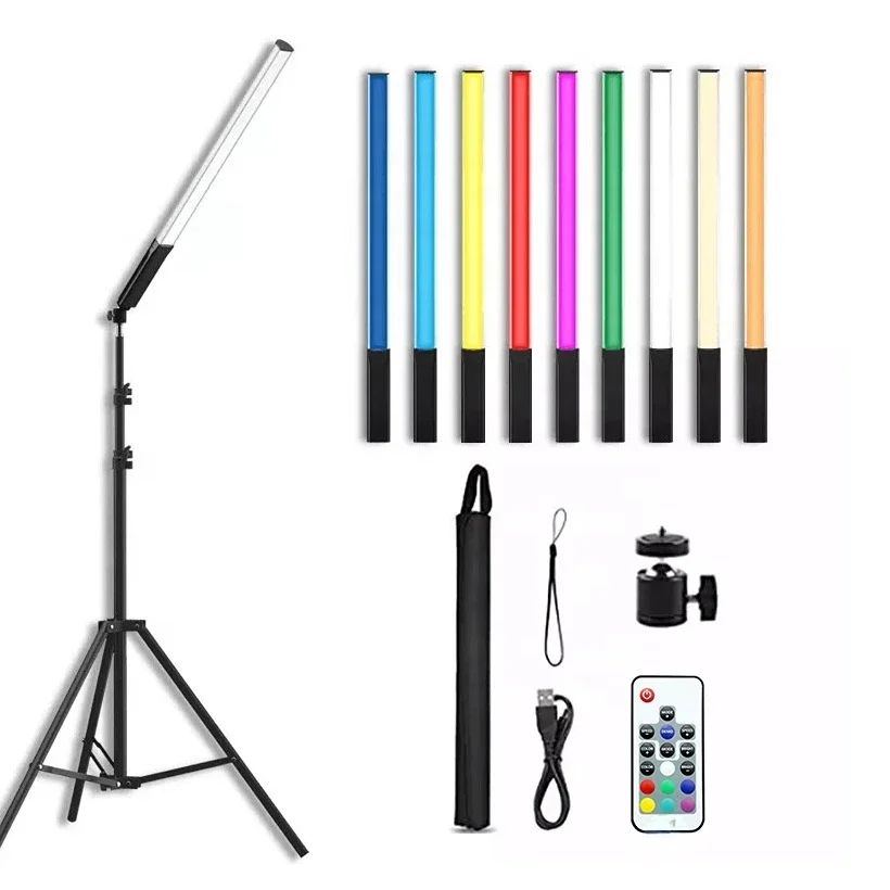 RGB Colorful Live Led Rechargeable Flash Fill Lighting Portable Handheld Light Wand Stick Photography Video Tube Light Stick
RGB Colorful Live Led Rechargeable Flash Fill Lighting Portable Handheld Light Wand Stick Photography Video Tube Light Stick
