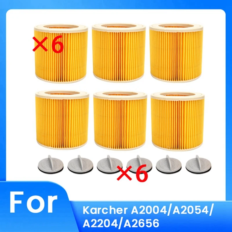 6Pcs Filter And 6Pcs Vacuum Cleaner Lock For Karcher A2004/A2054/A2204/A2656 Vacuum Cleaner Accessories
6Pcs Filter And 6Pcs Vacuum Cleaner Lock For Karcher A2004/A2054/A2204/A2656 Vacuum Cleaner Accessories