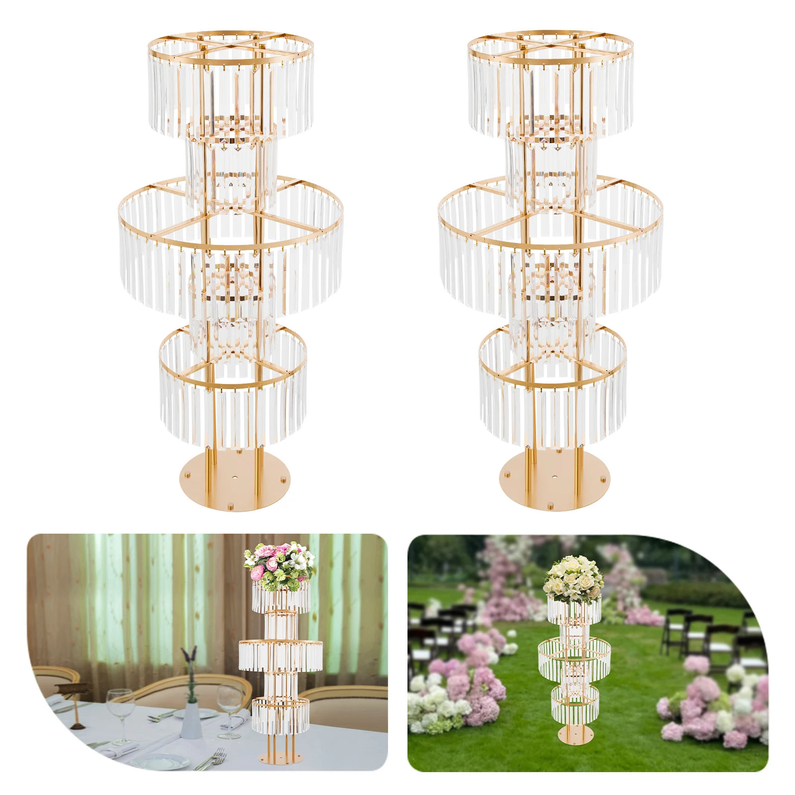 2 шт. подставка для цветов, 5-уровневая хрустальная подставка для цветов, квадратная/круглая основа для свадьбы, дня рождения, торжества, украшения дома
2 шт. подставка для цветов, 5-уровневая хрустальная подставка для цветов, квадратная/круглая основа для свадьбы, дня рождения, торжества, украшения дома
