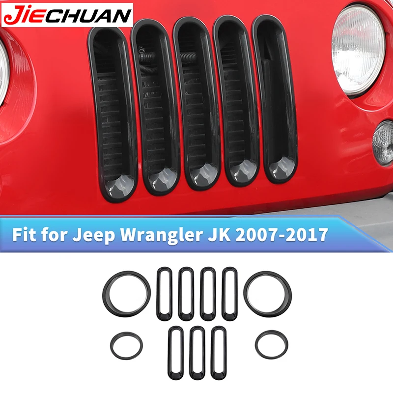 JIECHUAN Car Grills/Front Headlight Light/Turn Signal Decoration Cover For Jeep Wrangler JK 2007-2017,Auto Exterior Accessories
JIECHUAN Car Grills/Front Headlight Light/Turn Signal Decoration Cover For Jeep Wrangler JK 2007-2017,Auto Exterior Accessories