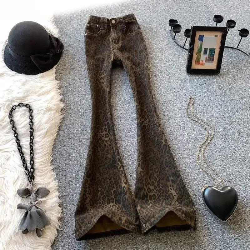 2025 Skinny Leopard Print Flare Pants Bottoms Pantalon Femme Slim Fit Fashion Streetwear Y2k Jeans Casual Vintage Denim Trousers
2025 Skinny Leopard Print Flare Pants Bottoms Pantalon Femme Slim Fit Fashion Streetwear Y2k Jeans Casual Vintage Denim Trousers