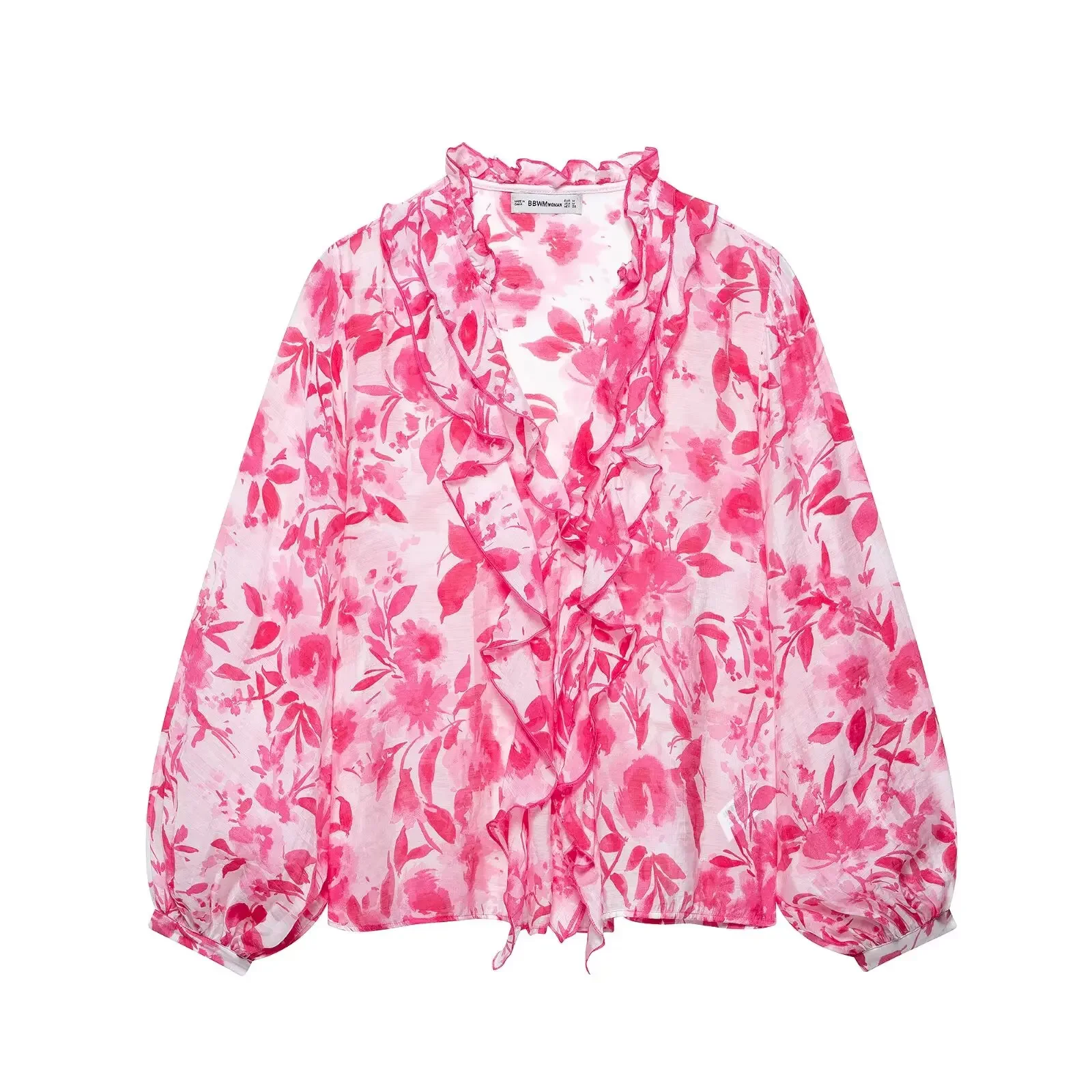 2025 New Fashion Women Camisas Printed Ruffled Pullover Blouse V-Neck Long Sleeves Elegance Female Chic Lady Shirts Mujer
2025 New Fashion Women Camisas Printed Ruffled Pullover Blouse V-Neck Long Sleeves Elegance Female Chic Lady Shirts Mujer