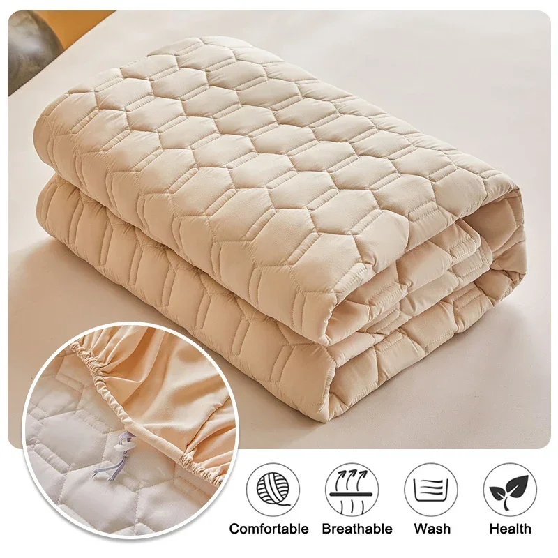 Washed Cotton Quilted Bed Fitted Sheet A-Class Maternal and Infant Grade Mattress Protective Cover Bed Cover Non slip Bed Sheet
Washed Cotton Quilted Bed Fitted Sheet A-Class Maternal and Infant Grade Mattress Protective Cover Bed Cover Non slip Bed Sheet
