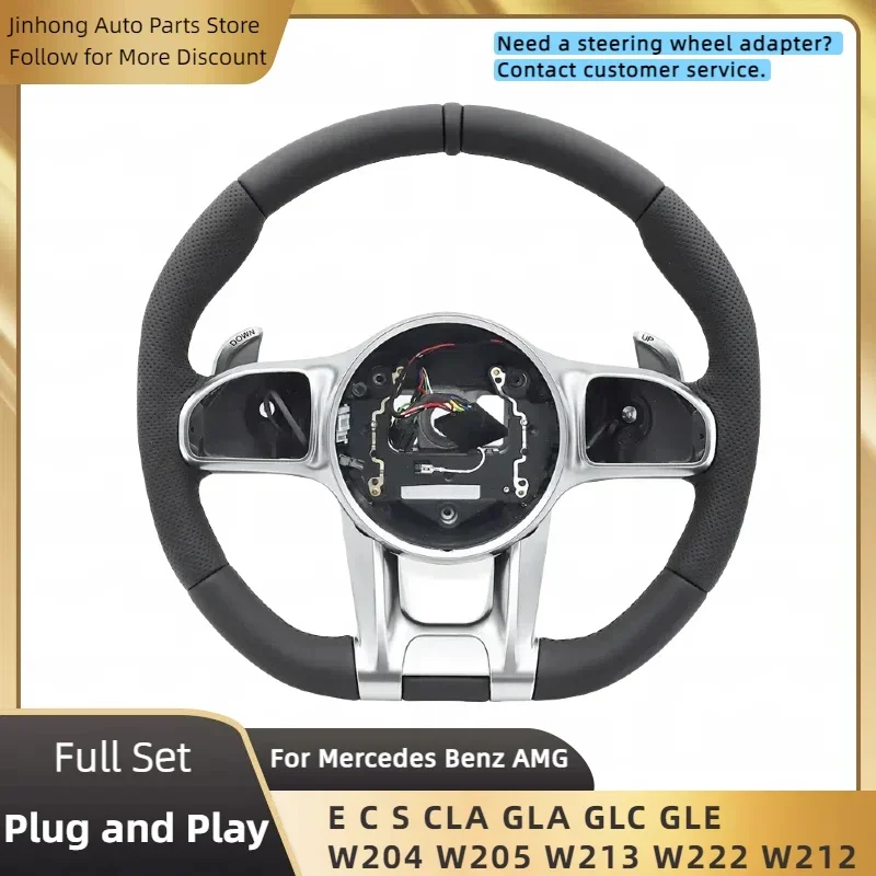 Sport Steering Wheel for Mercedes Benz AMG E C S CLA GLA GLC GLE W204 W205 W213 W222 W212 Upgrade Leather Custom Design
Sport Steering Wheel for Mercedes Benz AMG E C S CLA GLA GLC GLE W204 W205 W213 W222 W212 Upgrade Leather Custom Design
