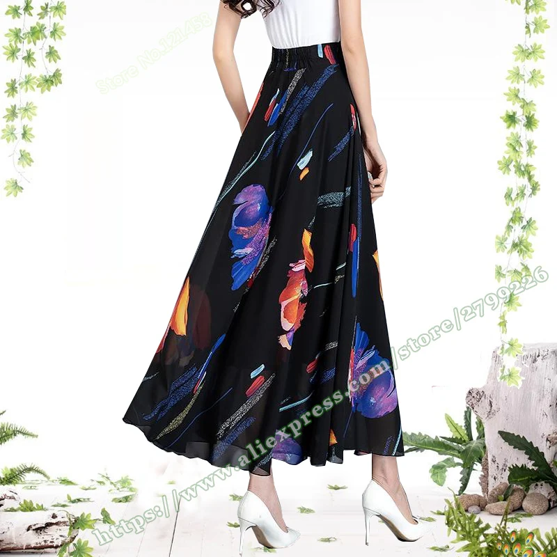 Fashion Large size A-line faldas elegantes Chiffon Big Flower Long Skirts Women's Summer 2023 New Chic and Elegant Woman Skirt
Fashion Large size A-line faldas elegantes Chiffon Big Flower Long Skirts Women's Summer 2023 New Chic and Elegant Woman Skirt
